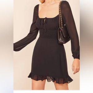 Reformation Rue dress size 2 black
